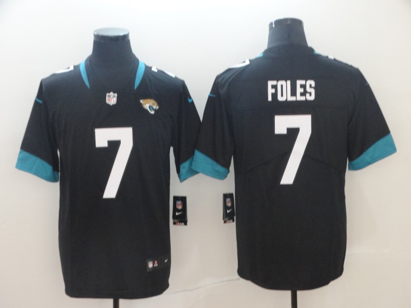 Men's Jacksonville Jaguars #7 Nick Foles Black Vapor Untouchable Limited Stitched NFL Jersey